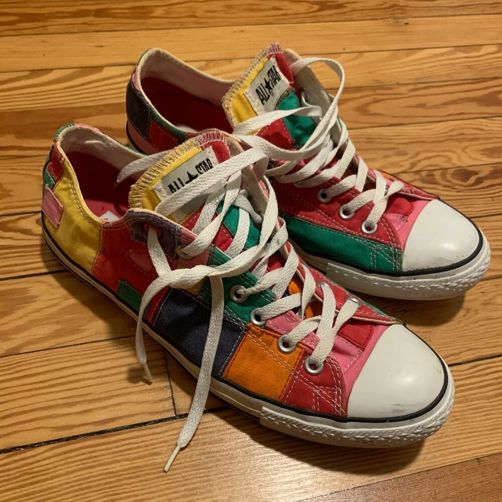 Converse sneakers patchwork/ quilt design - limited edition